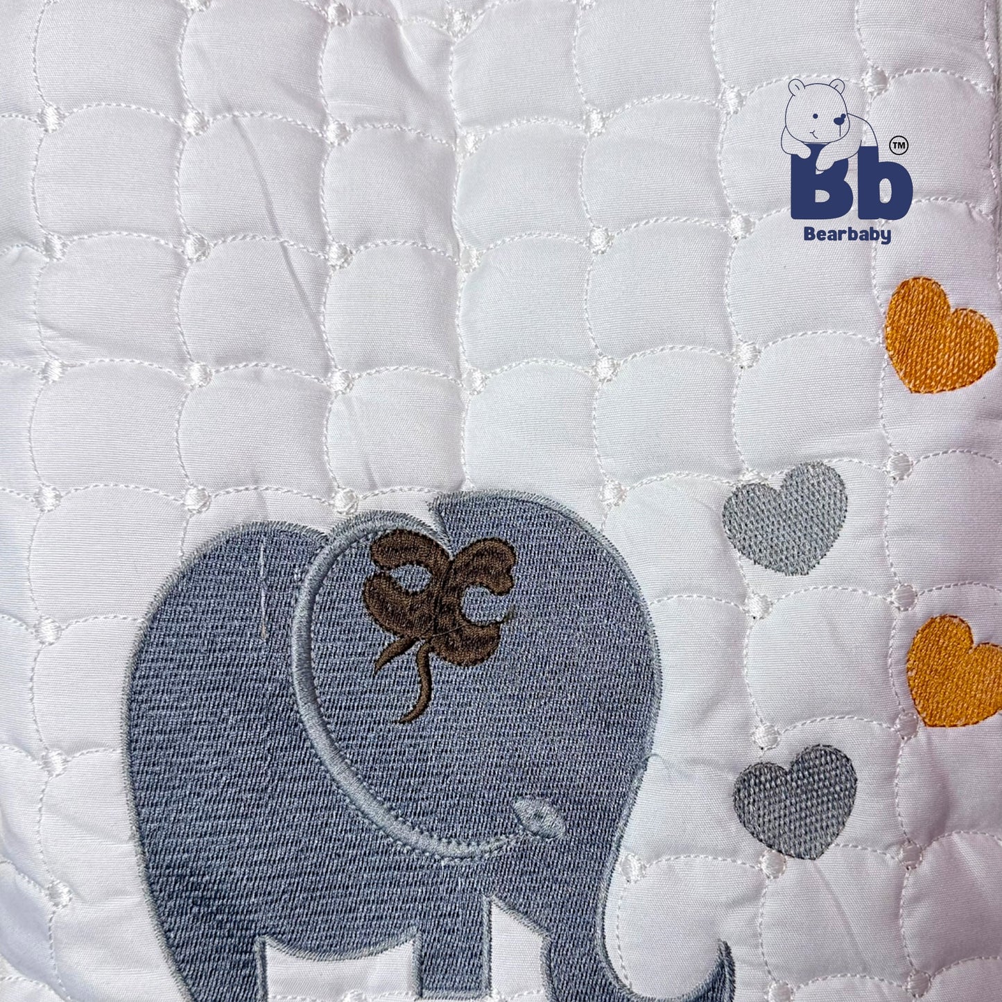 Embroidery Premium Baby Sleeping Bag/ Carry Nest/Mattress/Elephant Print
