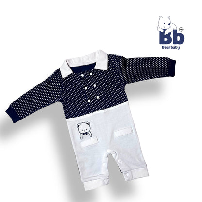 Baby Cotton Jumpsuit-UniSex 6m-9m-Combo Pack of 3-Assorted Prints 4