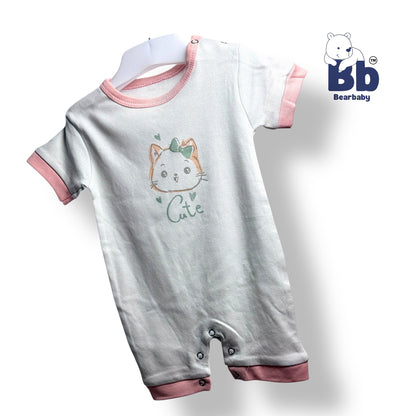 Baby Cotton Jumpsuit-UniSex 9m-12m-Combo Pack of 2-Assorted Prints 4