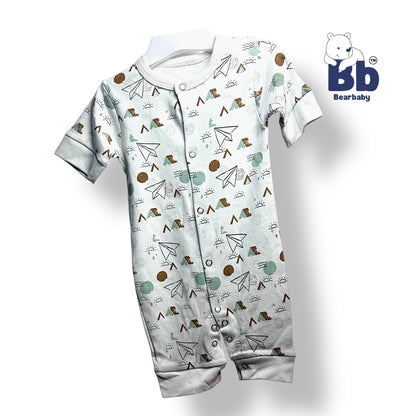 Baby Cotton Jumpsuit-UniSex 9m-12m-Combo Pack of 2-Assorted Prints 6