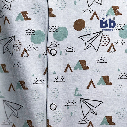 Baby Cotton Jumpsuit-UniSex 9m-12m-Combo Pack of 3-Assorted Prints 8