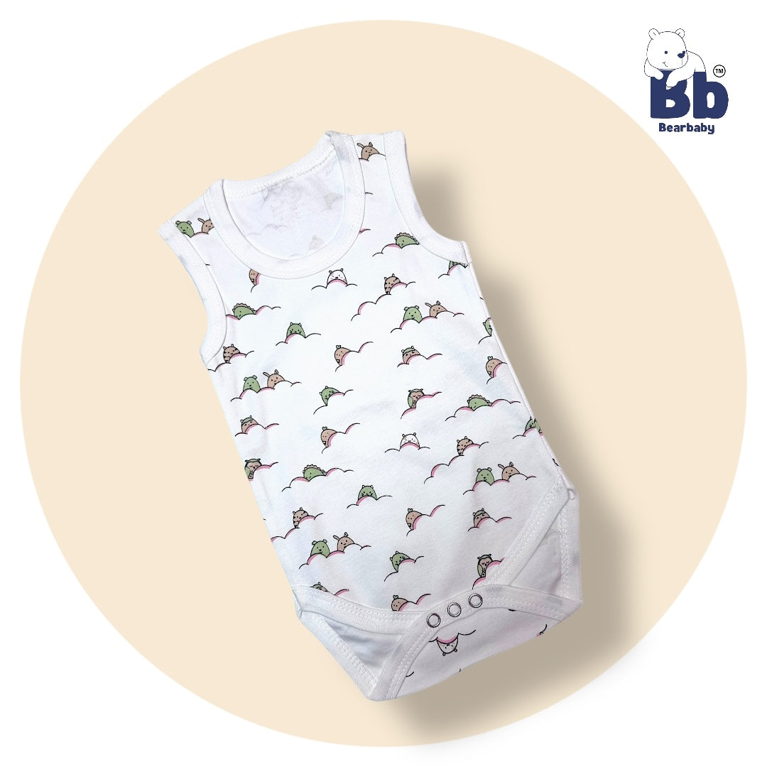 Baby Cotton Roamper Sleevless/UniSex -Size 6M to 9M-Combo Pack Of 5-Multi Print