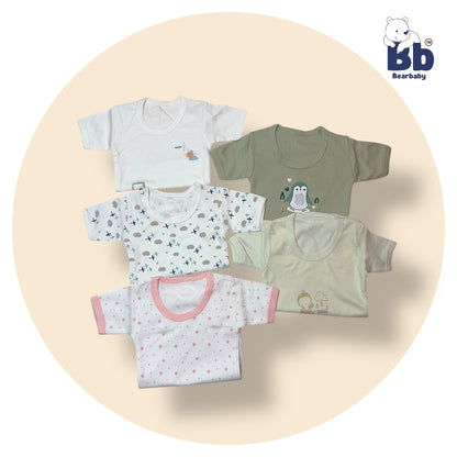 Baby Cotton Roamper Half Sleev/UniSex -Size 6M to 9M-Combo Pack Of 5-Multi Print
