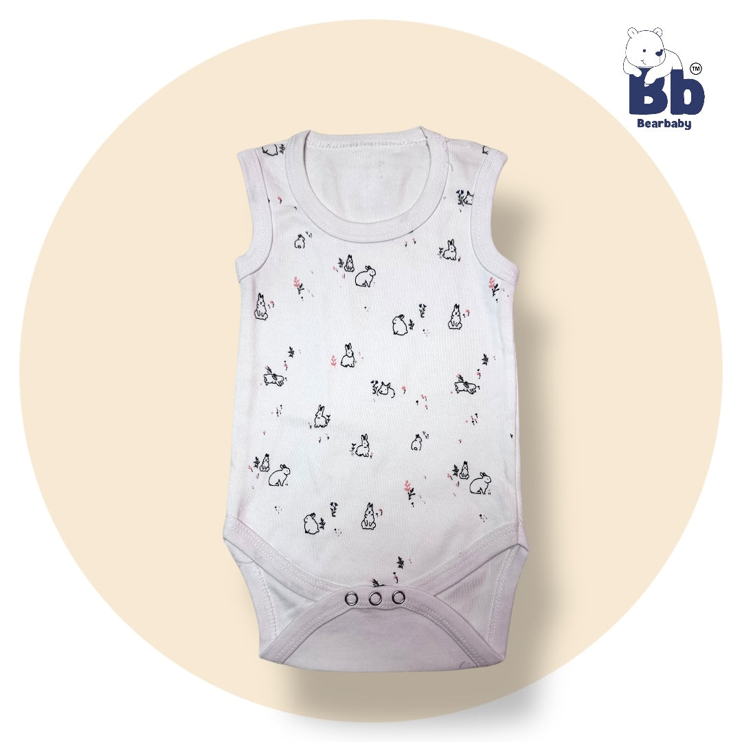 Baby Cotton Roamper Sleevless/UniSex -Size 9M to 12M-Combo Pack Of 3-Multi Print