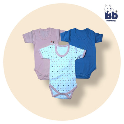 Baby Cotton Roamper Half Sleev/UniSex -Size 9M to 12M-Combo Pack Of 3-Multi Print