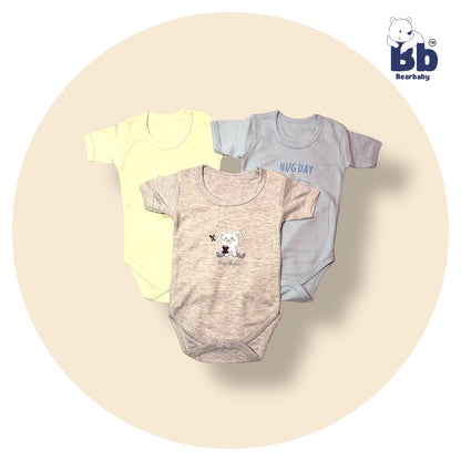 Baby Cotton Roamper Half Sleev/UniSex -Size 9M to 12M-Combo Pack Of 3-Multi Print