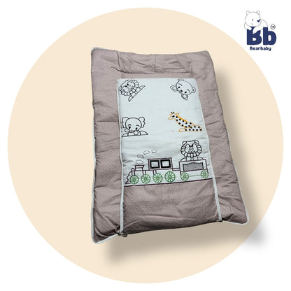Premium Embroidery Print 3 in 1 Baby Bed Sleeping Bag /Carry Nest/Mattress