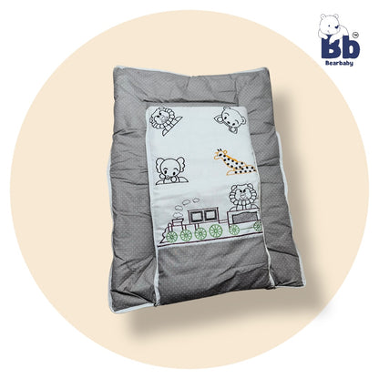 Premium Embroidery Print 3 in 1 Baby Bed Sleeping Bag /Carry Nest/Mattress