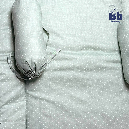 Premium Embroidery Cotton Bedding Set /Baby Mattress with Bloster set