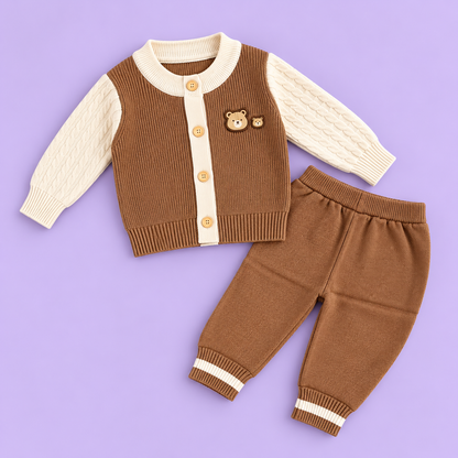 Bearbaby Baby Winter Outfit Set | Full Sleeve Top & Matching Pants ---9