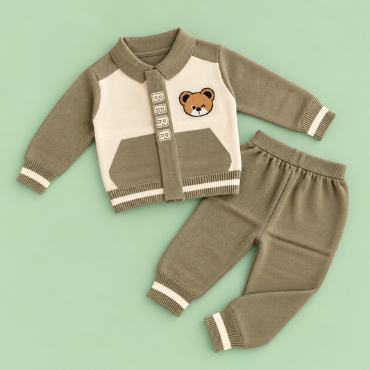 Bearbaby Baby Winter Outfit Set | Full Sleeve Top & Matching Pants ---8