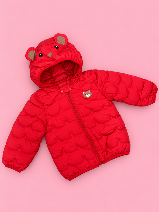 Bearbaby Baby Animal Puffer Jacket | Hooded Printed Winter Jacket ---22