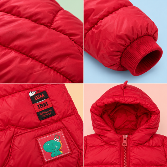 Bearbaby Baby Hooded Puffer Jacket | Padded Winter Jacket for Kids ---17