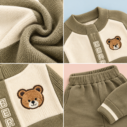 Bearbaby Baby Winter Outfit Set | Full Sleeve Top & Matching Pants ---8